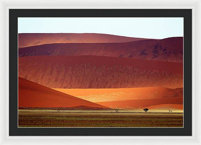 Sand Dunes, Namibia #2 / Art Photo - Framed Print