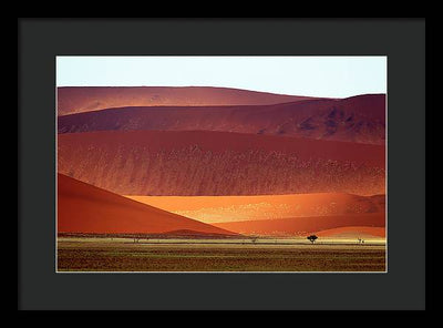 Sand Dunes, Namibia #2 / Art Photo - Framed Print