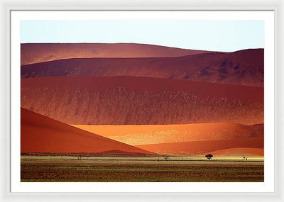 Sand Dunes, Namibia #2 / Art Photo - Framed Print