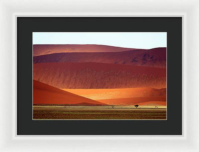 Sand Dunes, Namibia #2 / Art Photo - Framed Print