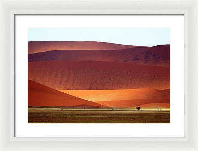 Sand Dunes, Namibia #2 / Art Photo - Framed Print