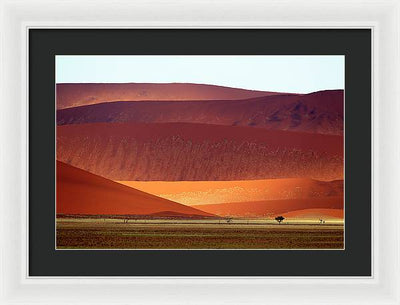 Sand Dunes, Namibia #2 / Art Photo - Framed Print