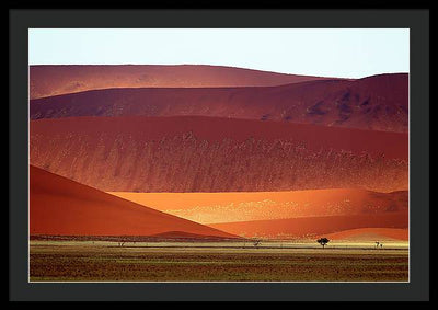 Sand Dunes, Namibia #2 / Art Photo - Framed Print