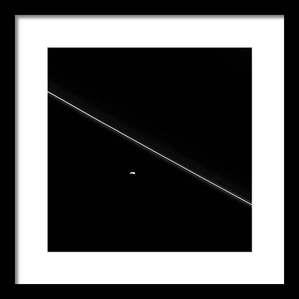 Saturn Moon Pandora / Art Photo - Framed Print