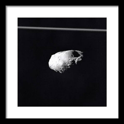 Saturn Moon Prometheus / Art Photo - Framed Print