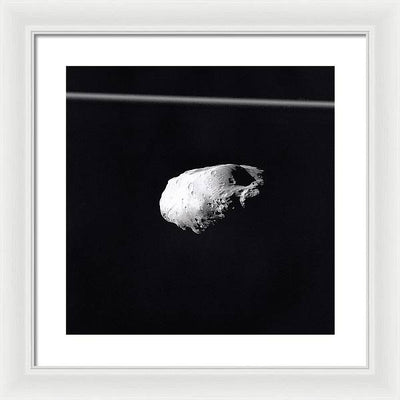 Saturn Moon Prometheus / Art Photo - Framed Print