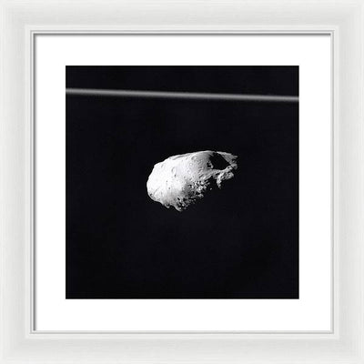 Saturn Moon Prometheus / Art Photo - Framed Print