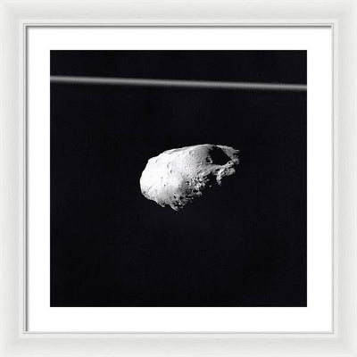 Saturn Moon Prometheus / Art Photo - Framed Print