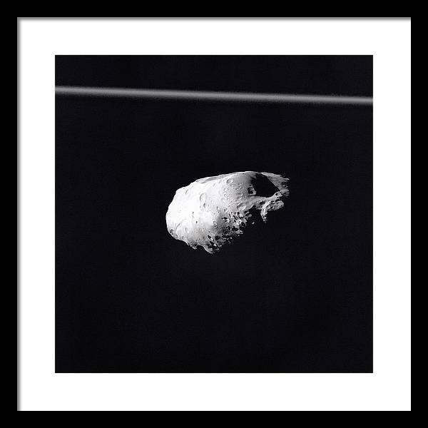 Saturn Moon Prometheus / Art Photo - Framed Print