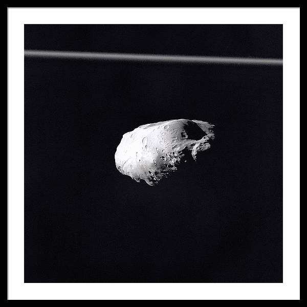 Saturn Moon Prometheus / Art Photo - Framed Print