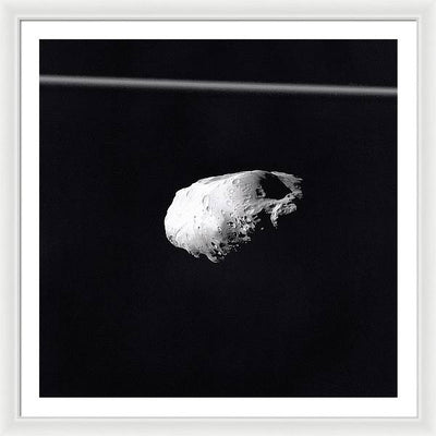 Saturn Moon Prometheus / Art Photo - Framed Print