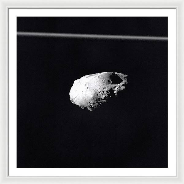 Saturn Moon Prometheus / Art Photo - Framed Print