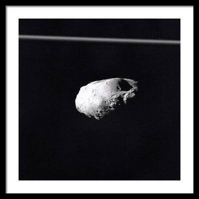 Saturn Moon Prometheus / Art Photo - Framed Print