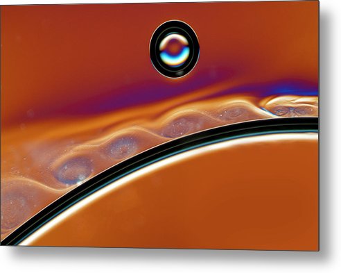 Shear Flow Vortices / Art Photo - Metal Print