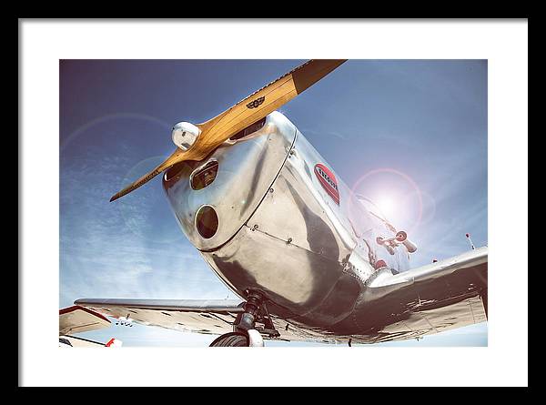 Silver Aircraft / Art Photo - Framed Print