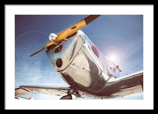 Silver Aircraft / Art Photo - Framed Print