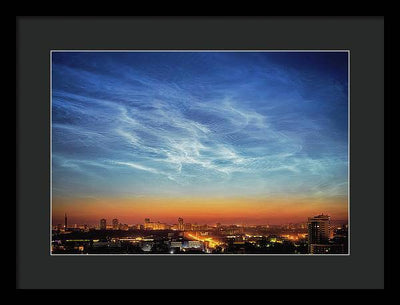 ds in the Sky oSilvery Clouver Yekaterinburg / Art Photo - Framed Print