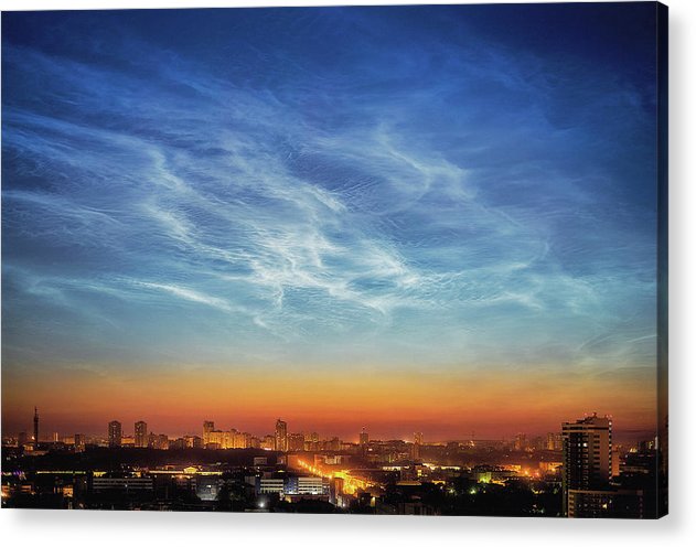 ds in the Sky oSilvery Clouver Yekaterinburg / Art Photo - Acrylic Print