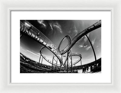 Sky and Steel #1 / Art Photo - Framed Print