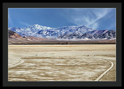 Sliding Rocks, Death Valley #2 / Art Photo - Framed Print