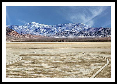 Sliding Rocks, Death Valley #2 / Art Photo - Framed Print