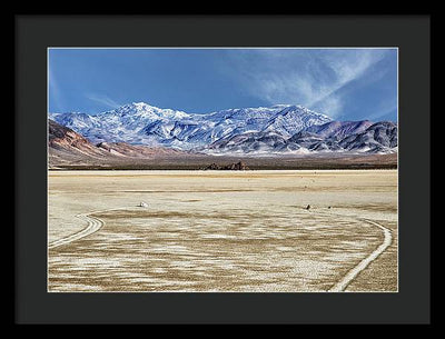 Sliding Rocks, Death Valley #2 / Art Photo - Framed Print