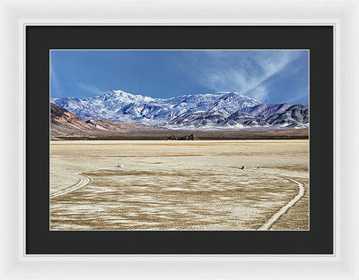 Sliding Rocks, Death Valley #2 / Art Photo - Framed Print