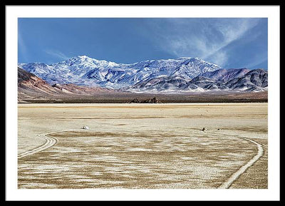 Sliding Rocks, Death Valley #2 / Art Photo - Framed Print