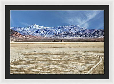 Sliding Rocks, Death Valley #2 / Art Photo - Framed Print