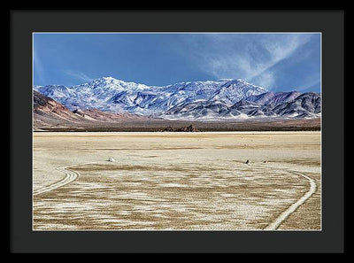 Sliding Rocks, Death Valley #2 / Art Photo - Framed Print