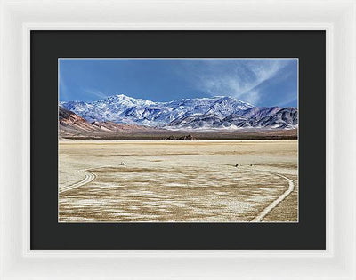 Sliding Rocks, Death Valley #2 / Art Photo - Framed Print