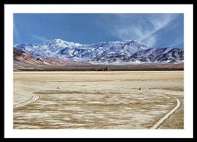 Sliding Rocks, Death Valley #2 / Art Photo - Framed Print