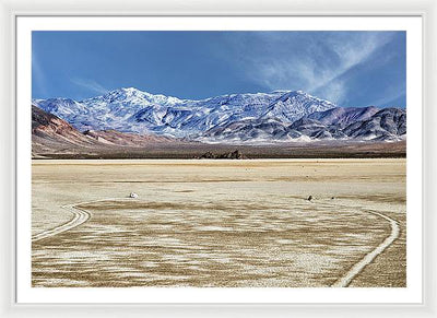 Sliding Rocks, Death Valley #2 / Art Photo - Framed Print