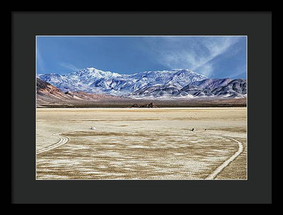 Sliding Rocks, Death Valley #2 / Art Photo - Framed Print