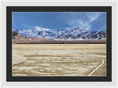 Sliding Rocks, Death Valley #2 / Art Photo - Framed Print