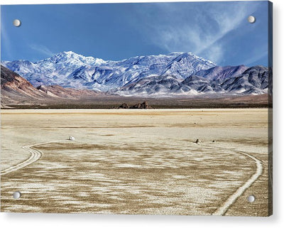 Sliding Rocks, Death Valley #2 / Art Photo - Acrylic Print