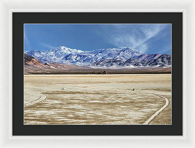 Sliding Rocks, Death Valley #2 / Art Photo - Framed Print