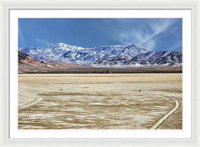 Sliding Rocks, Death Valley #2 / Art Photo - Framed Print