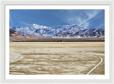 Sliding Rocks, Death Valley #2 / Art Photo - Framed Print