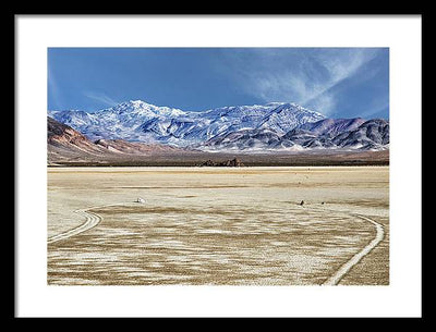 Sliding Rocks, Death Valley #2 / Art Photo - Framed Print