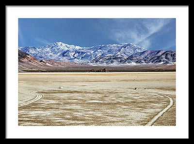 Sliding Rocks, Death Valley #2 / Art Photo - Framed Print