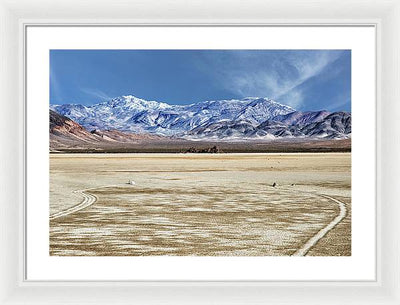 Sliding Rocks, Death Valley #2 / Art Photo - Framed Print