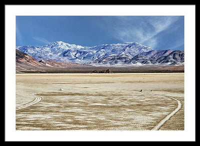 Sliding Rocks, Death Valley #2 / Art Photo - Framed Print