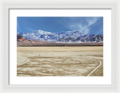 Sliding Rocks, Death Valley #2 / Art Photo - Framed Print