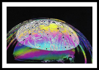 Soap Bubble / Art Photo - Framed Print