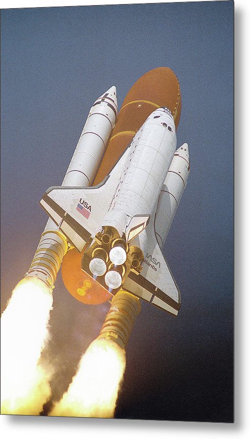 Space Shuttle Atlantis, 1992 / Art Photo - Metal Print