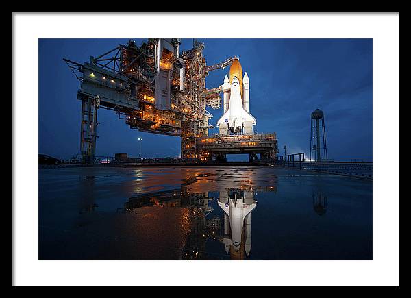 Space Shuttle Atlantis, Cape Canaveral / Art Photo - Framed Print