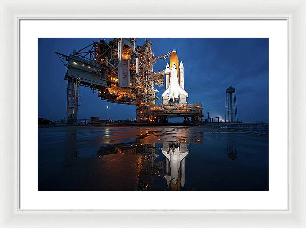 Space Shuttle Atlantis, Cape Canaveral / Art Photo - Framed Print