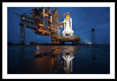 Space Shuttle Atlantis, Cape Canaveral / Art Photo - Framed Print