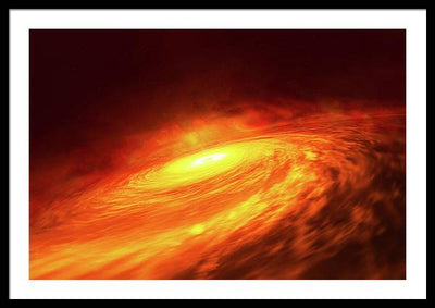 Spiral Galaxy NGC 3147 / Art Photo - Framed Print